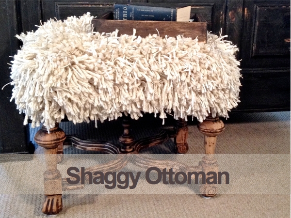 shaggy ottoman