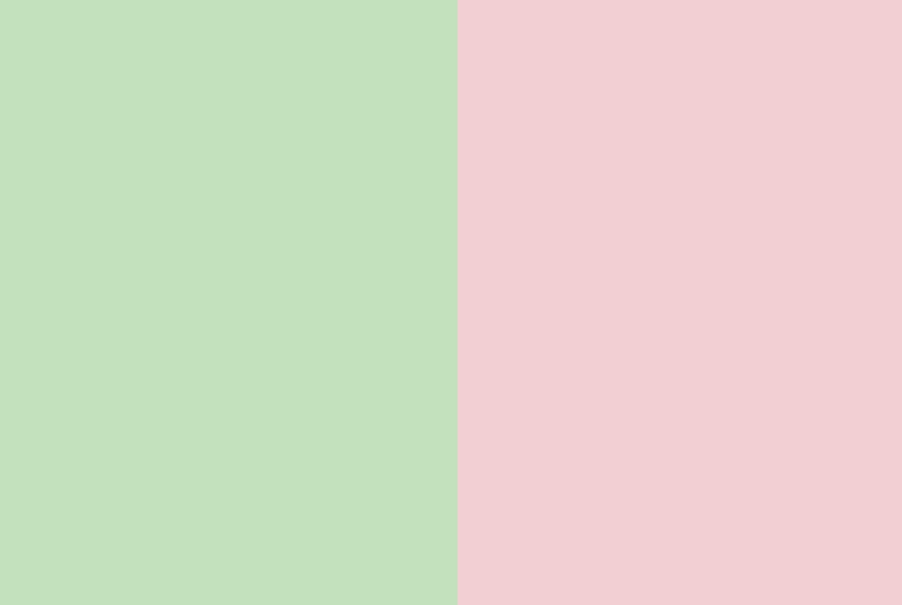 Soft shabby pink and green color scheme