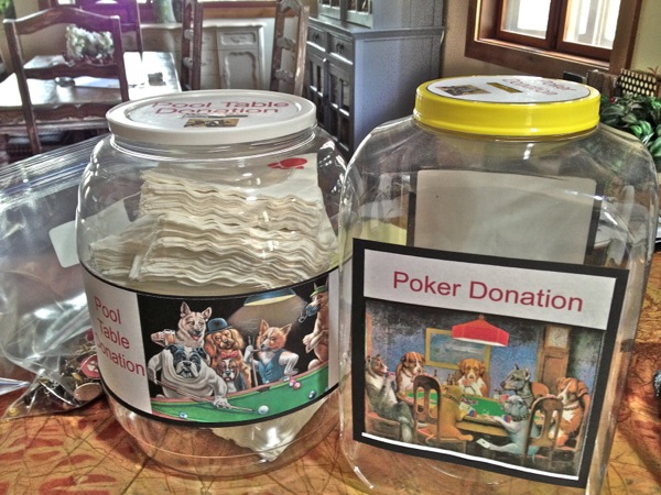 Humane Society donation jar