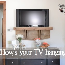 How's your TV hanging Country Design Style