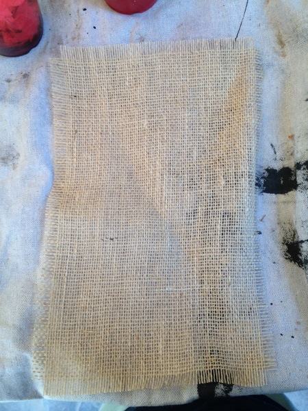 Aged Burlap FP Country Design Style