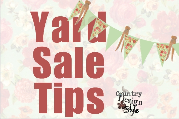 Yard Sale Tips Country Design Style FP