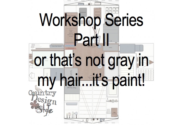 Workshop Series 2 – That’s not gray hair…it’s paint!