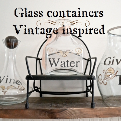 Glass Containers Vintage Inspired