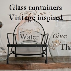 Glass containers Vintage inspired FP