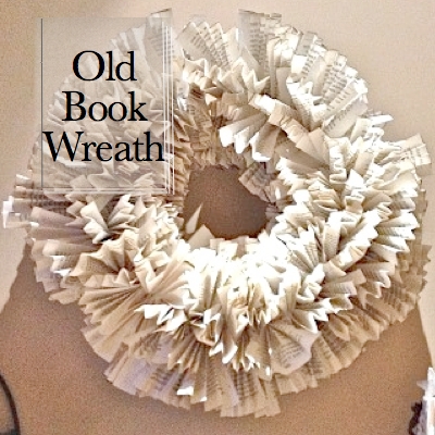 Old Book Wreath SQ