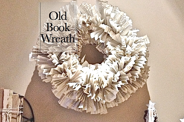 Old Book Wreath