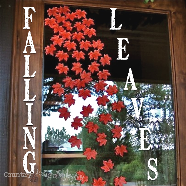 dollar store leaves http://countrydesignstyle.com #autumn #fall #leaves