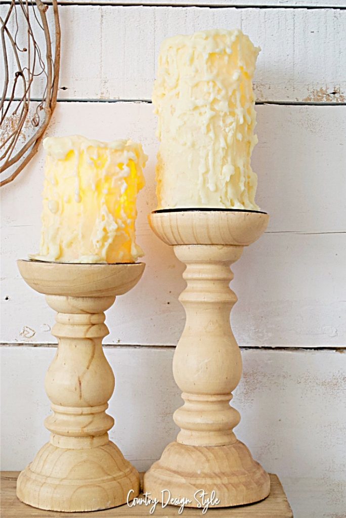 Chunky battery candles DIY