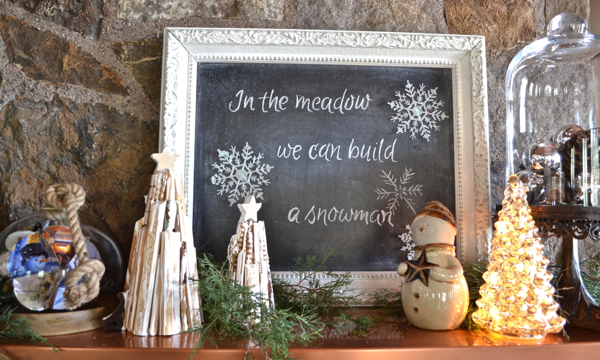 12 Days of Christmas Mantel right side