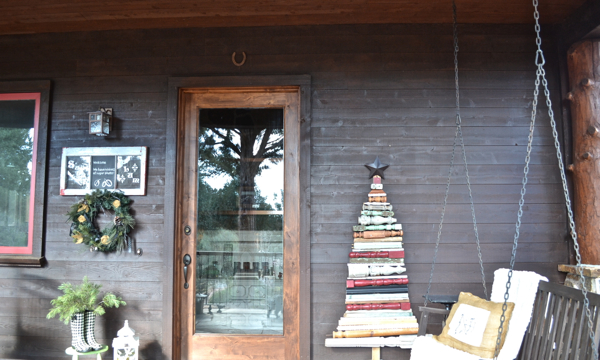 12 Days of Christmas rustic front porch