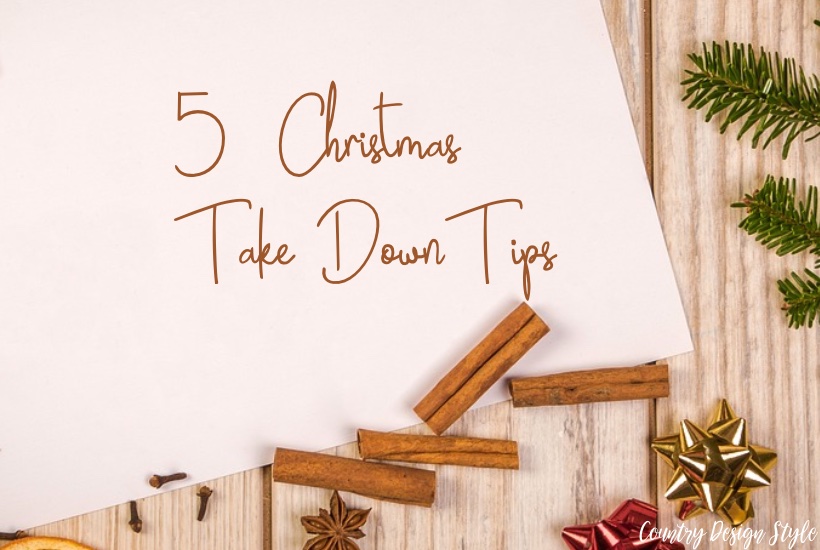 5 Christmas take down tips