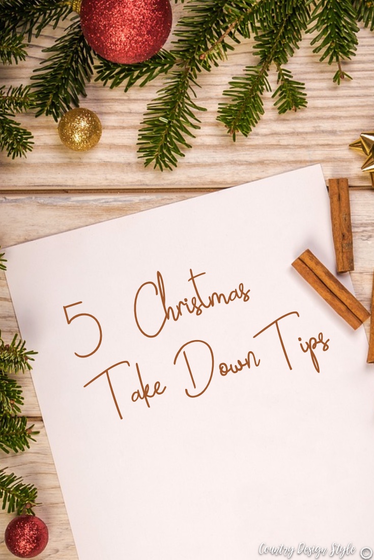 5 Christmas take down tips pn | Country Design Style | countrydesignstyle.com