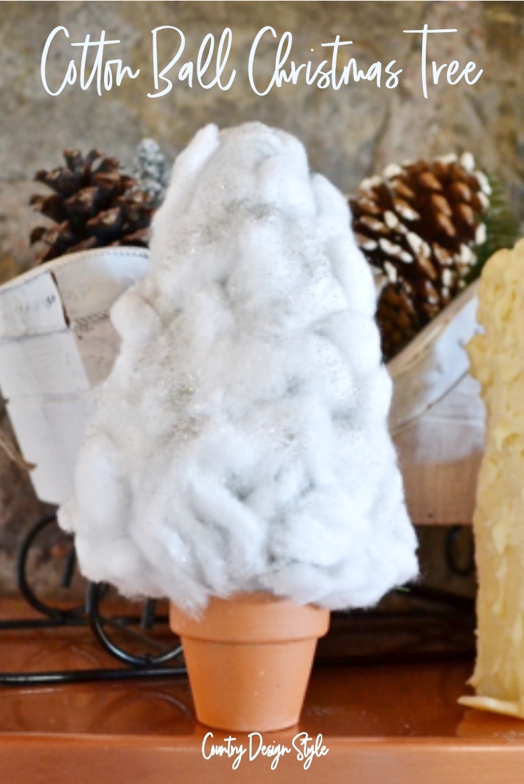 Cotton Christmas tree text