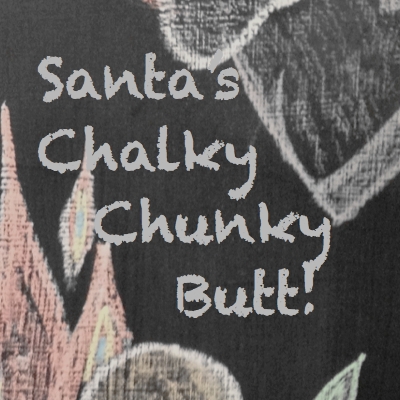 Santas Chalky chunky butt | Country Design Style | countrydesignstyle.com
