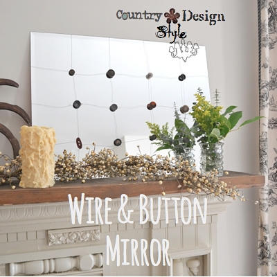 Wire and Button Mirror SQ