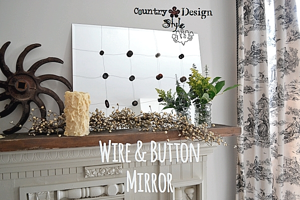 Wire and Button Mirror