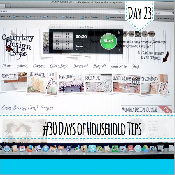 30daysofhouseholdtips day 23