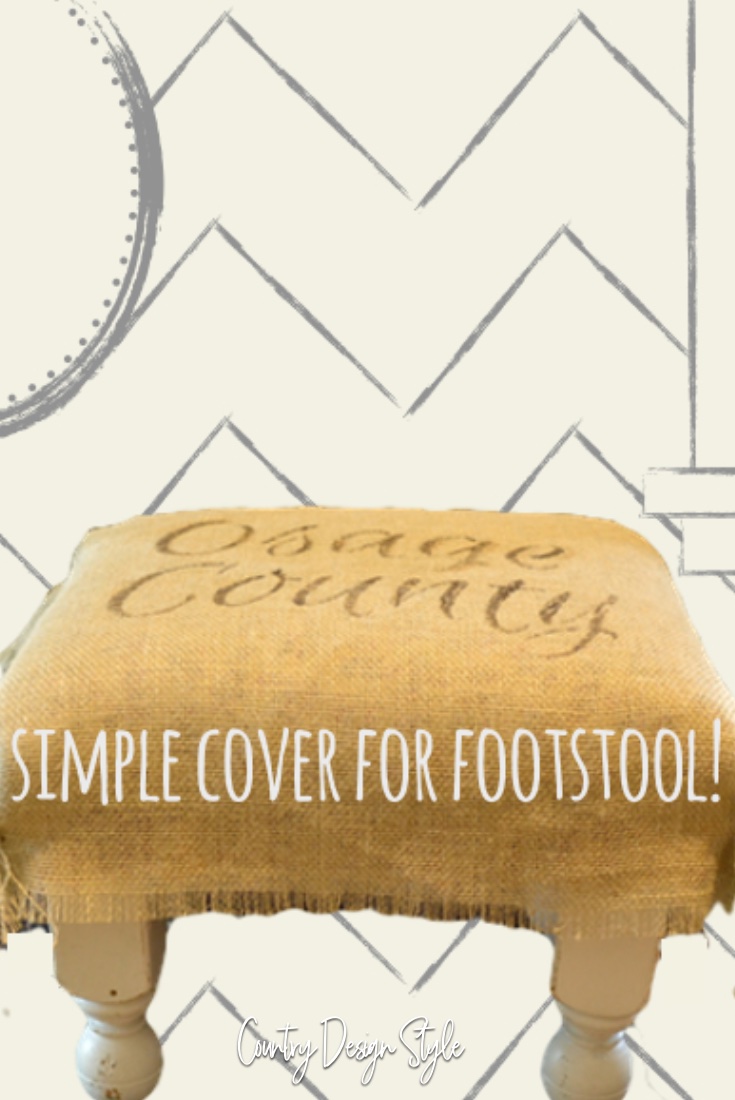 Easy Breezy Project 2 Footstool Cover