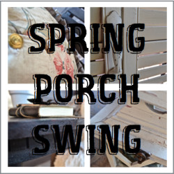 Spring Porch Swing Closeup SQ