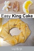 cooked king cake with baby ideas