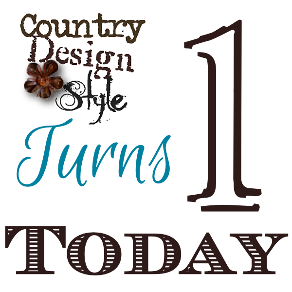 Happy First Anniversary Country Design Style