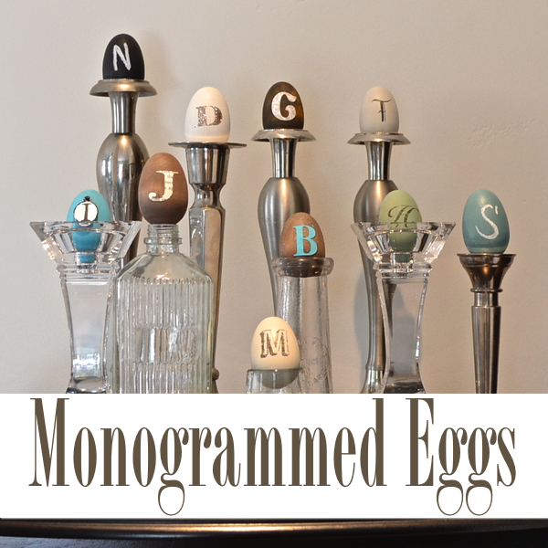Monogrammed Eggs
