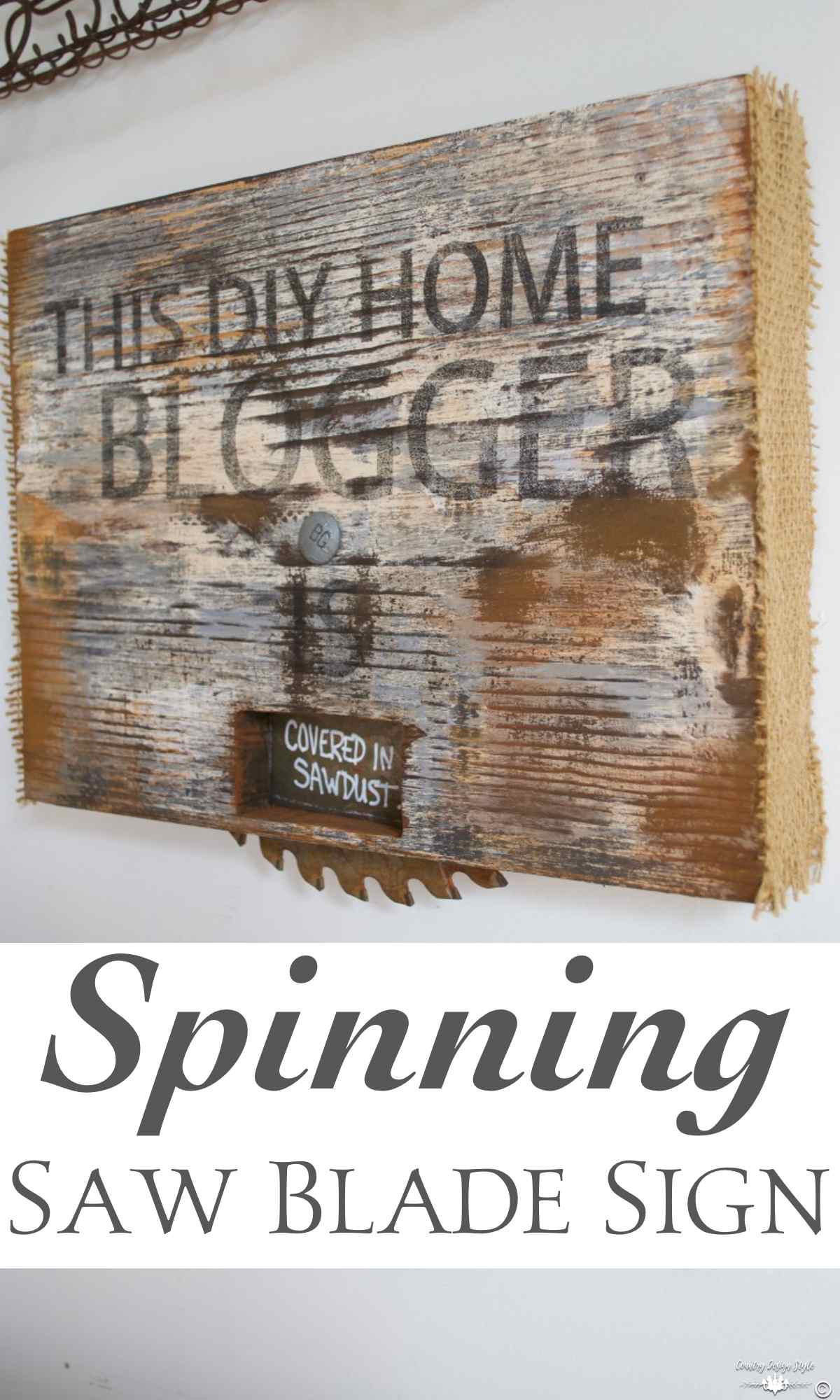 Blogger Spinning Sign Pin 2| Country Design Style | countrydesignstyle.com
