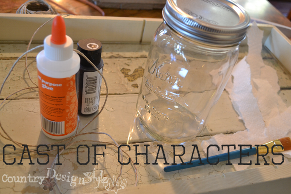 cast of characters http://countrydesignstyle.com #masonjar