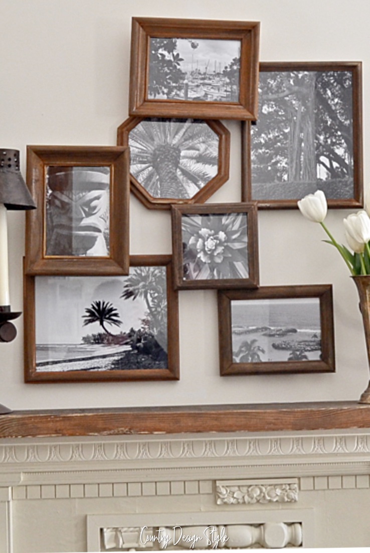 Layered thrift shop frames pin