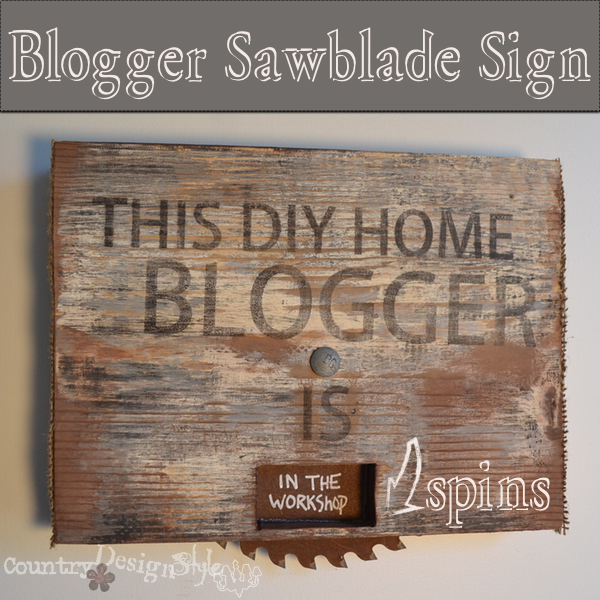 blogger sign https://countrydesignstyle.com #bloggersign #sign #burlap #rusty