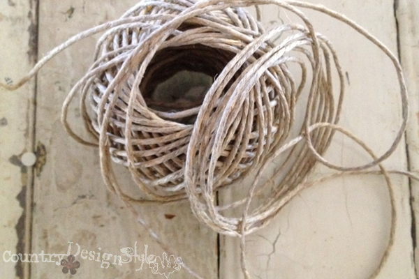 twine from thrift shop #twine https://countrydesignstyle.com