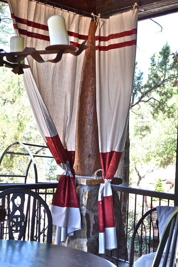 http://countrydesignstyle.com #dropcloth #curtains #outdoorcurtains