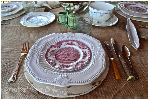 placesetting http://countrydesignstyle.com #hometour #blogtour #summer