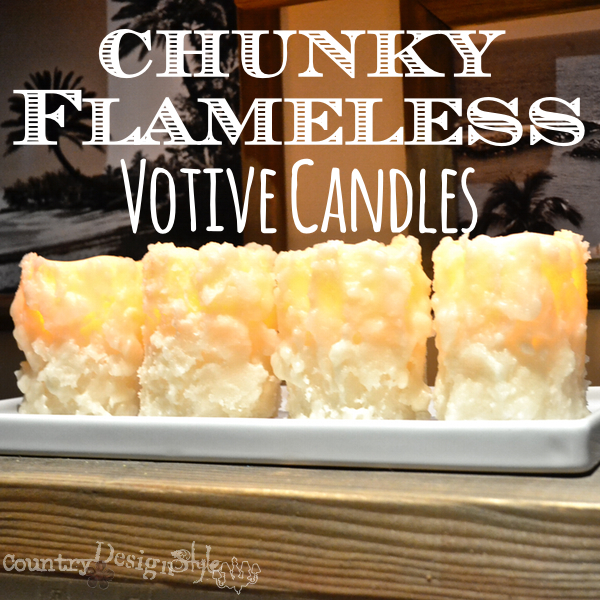 Chunky Flameless Votive Candles