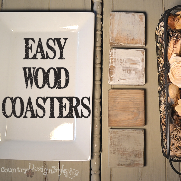 easy wood coasters https://countrydesignstyle.com #wood #coasters #easyDIY