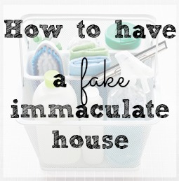 how to have a fake immaculate house