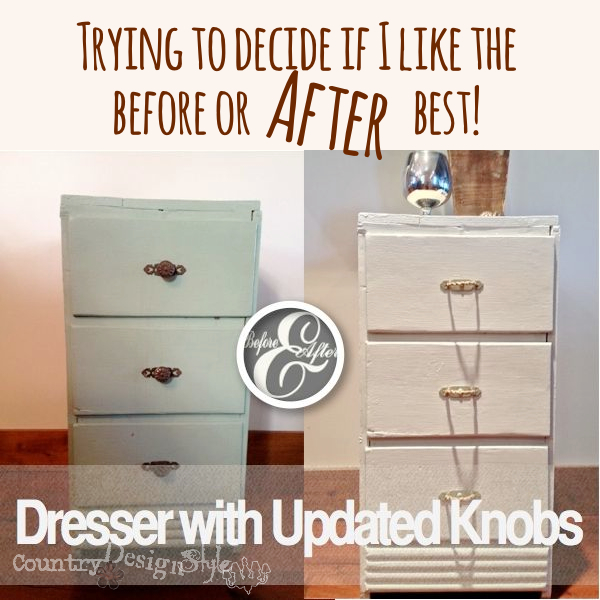Dresser Painting and Updated Knobs