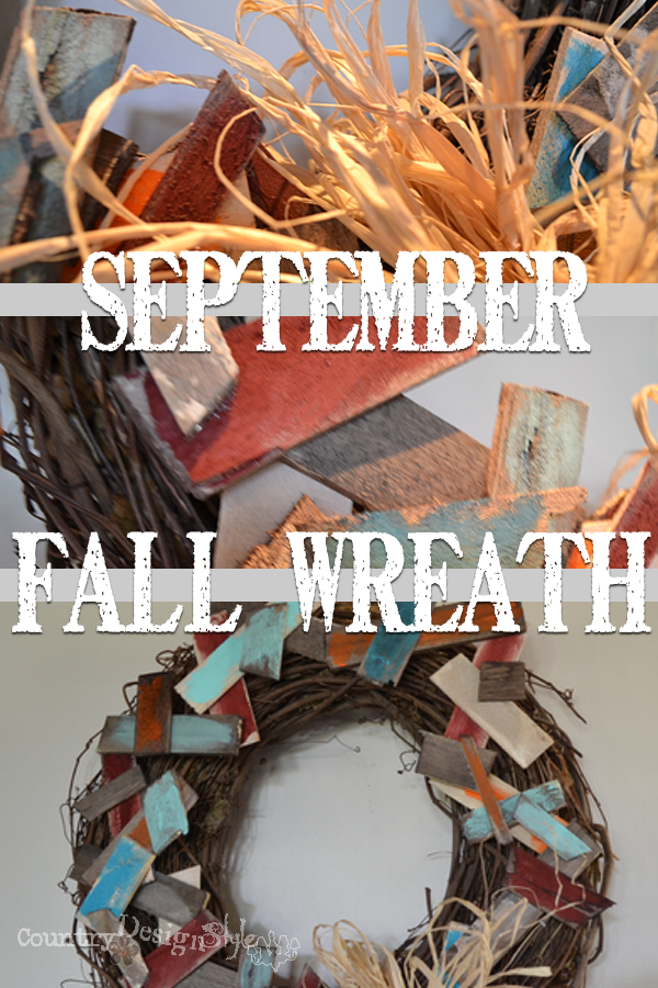 September Fall Wreath http://countrydesignstyle.com #wreath #fall #autumn