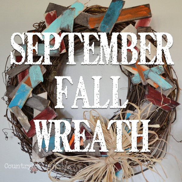 September fall wreath http://countrydesignstyle.com #fall #wreath #rustic