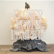 flower power pumpkin https://countrydesignstyle.com #pumpkin #fall