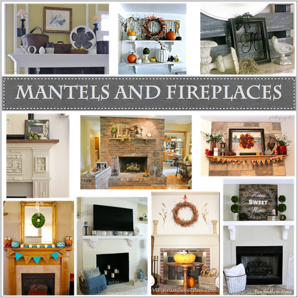 mantels and fireplaces http://countrydesignstyle.com 
