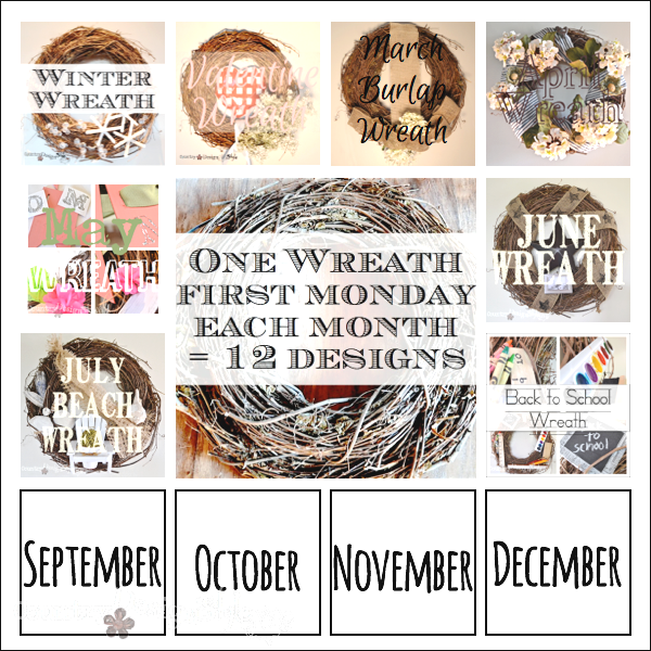 one wreath 12 ways august http://countrydesignstyle.com 