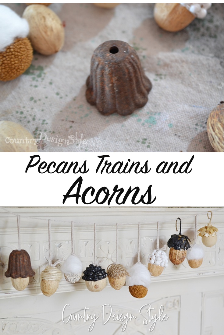 Pecans Trains and Acorns pin