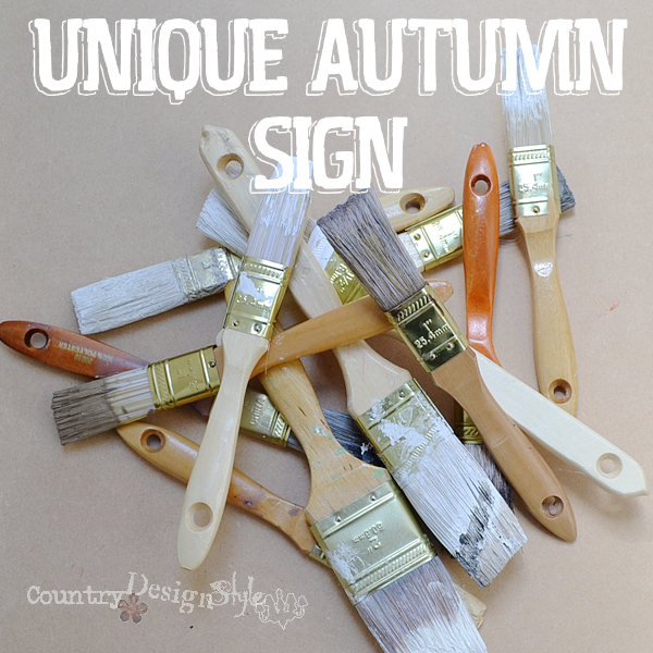 Unique autumn sign http://countrydesignstyle.com #autumn #fall #sign