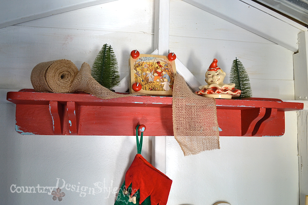 Shelf after http://countrydesignstyle.com #christmas #decor