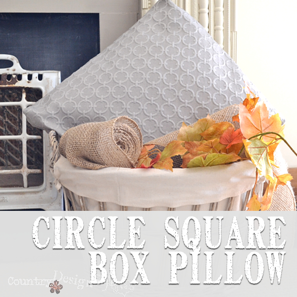 Circle Square Box Pillow