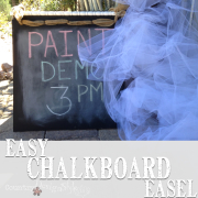 Easy Chalkboard Easel https://countrydesignstyle.com #chalkboard #easel #diy