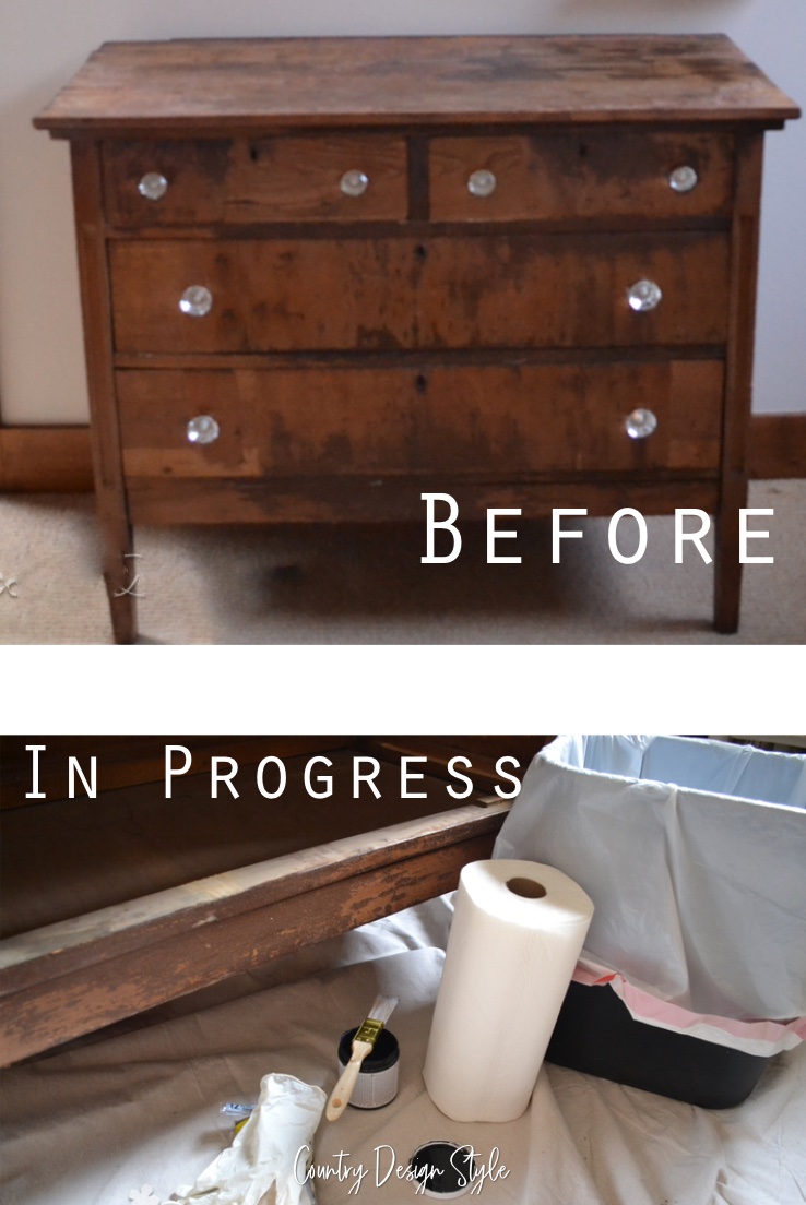 easy distressing technique | painting furniture | furniture update