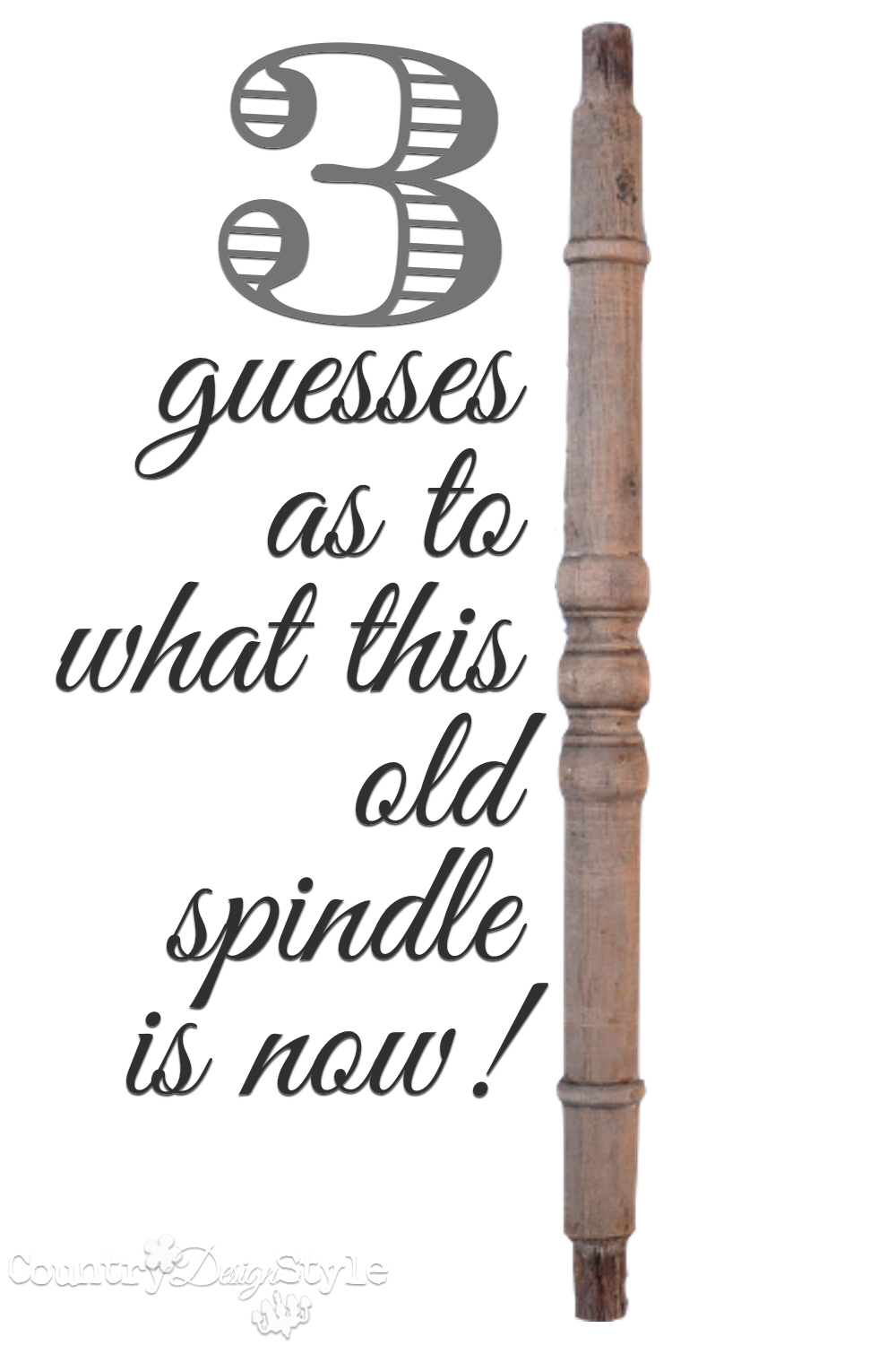 Do you love the unexpected? This spindle turned into something quite unexpected!!! PLUS more ideas for old spindles. 